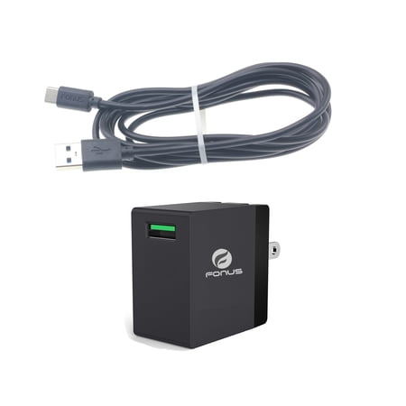 18W Adaptive Fast USB Home Charger 6ft Type-C Cable Smart Detect Adapter Travel Wall AC Power A6A for LG G7 ThinQ  G Pad X II 10.1  Stylo 4 Plus - Microsoft Surface Go (10 )  Lumia 950 price history on PriceWatchPro