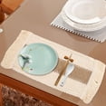 thumbnail image 5 of 2 Pcs Bohemian Style Placemat Decor Rural Style Placemat Coffee Table Mat Trendy Woven Pad, 5 of 6