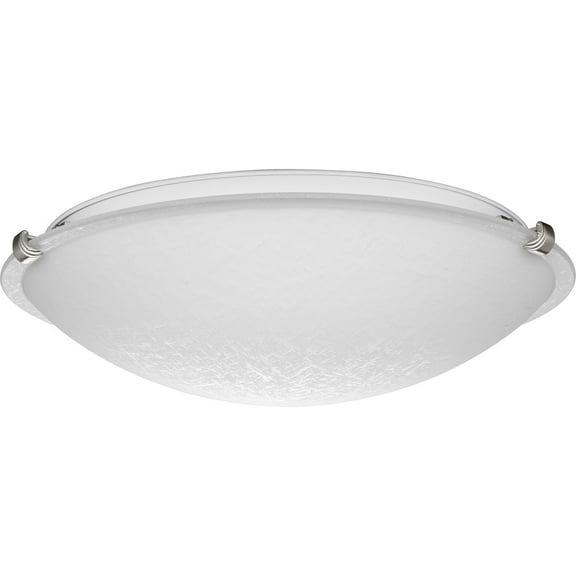 Progress Lighting - Linen Dome - 45W 3 LED Flush Mount In Transitional