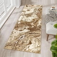 thumbnail image 5 of JoanKaren 2'x8' Abstract Area Rugs,Washable Kitchen Runner Abstract Marble Pattern Rug Runners for Hallways Non Slip for Bedroom Entryway,Brown, 5 of 7