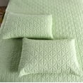 thumbnail image 5 of Exclusivo Mezcla 3-Piece King Size Quilt Set with Pillow Shams, Grid Quilted Bedspread/Coverlet/Bed Cover(96x104 Inches,Green) -Soft, Lightweight and Reversible, 5 of 7