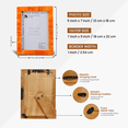 thumbnail image 2 of Handicrafts Home 5x7 Classic Bone Inlay Picture Frames Picture Frames, Orange, 2 of 7