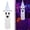 C, variant on Z52LingLing Decoration Halloween Glowing Ghost Hanging Decoration LED Light Tassel White Witch Hat