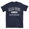 thumbnail image 1 of Willow Springs Wisconsin Classic Established Men's Cotton T-Shirt, 1 of 1