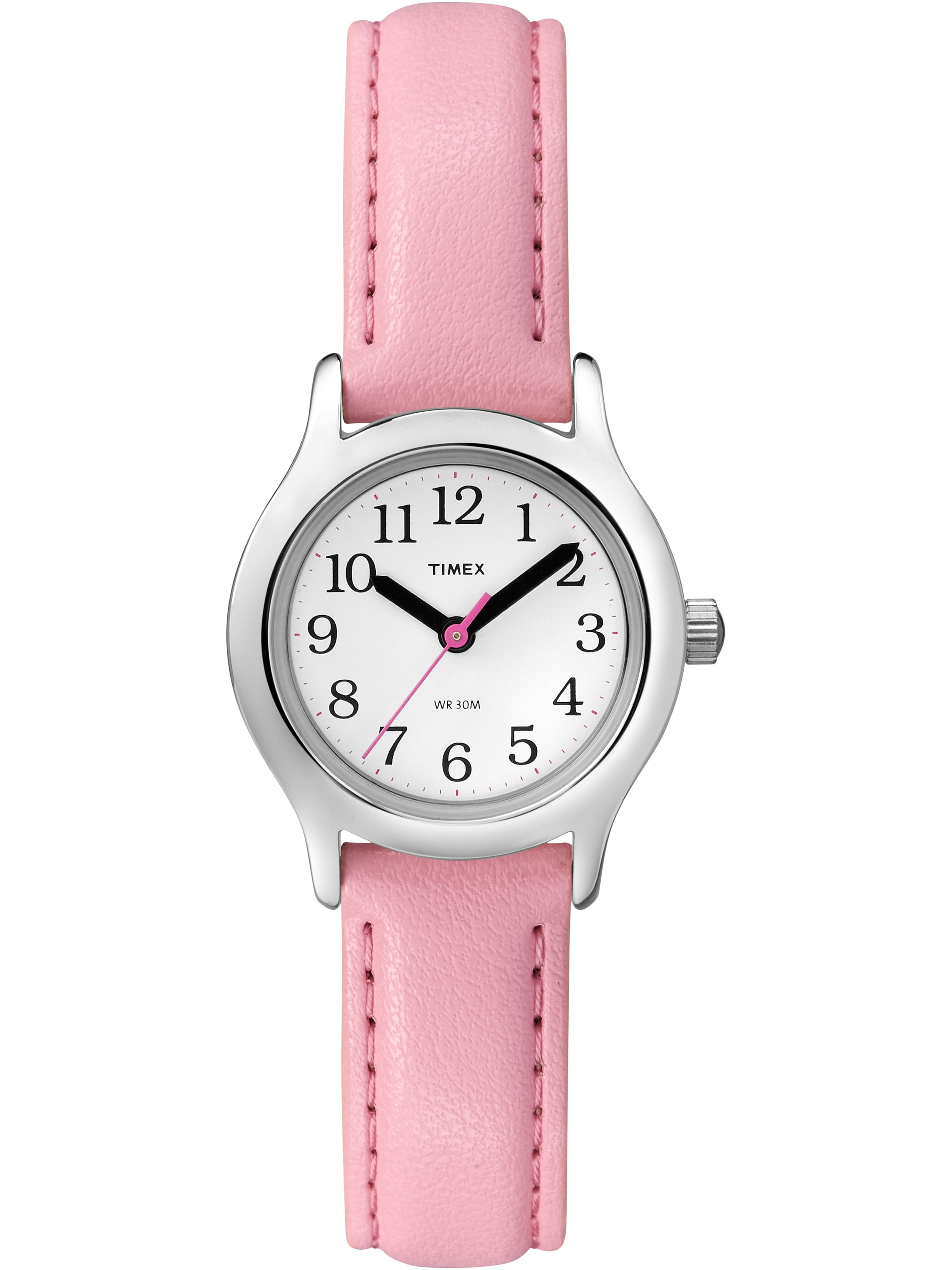 Timex - Kid's My First Timex Easy Reader Pink Watch, Synthetic Leather Strap - Walmart.com