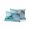 Turquoise Gray Green Yellow, variant on Waterproof Outdoor Throw Pillows with Inserts 12"x20" Set of 2, Teal Marble Soft Decorative Pillowcases for Couch Bedroom, Contemporary Ink Painted Abstract Art Pillow Covers for Sofa Living Room
