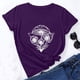 thumbnail image 2 of Camiseta de manga corta con cuello redondo y estampado de jersey suelto de verano para mujer Camiseta/camisa de manga corta con cuello redondo Pompotops  hfajkhk141689, 2 of 6