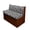 Black and Gray Leopard Print, variant on HELLHERO Stretch Polyester Spandex Camper Cushion Covers Compatible with Chair, RV Dinette Cushion Covers for Sofa Travel Trailer, Brown Leaf Print