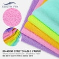 thumbnail image 4 of Shower Back Scrubber Exfoliating Towelette, Exfoliating Back Scrub Towel with Handle, Extra Long Scrub Towel Scrub Sponge Bath Cloth Bath Body Scrub 1 Pack, 4 of 9
