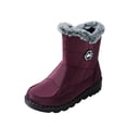 thumbnail image 3 of Snow Boots for Women Mid Calf Faux Fur Lined Side Zipper Boots Non Slip Warm Winter Cozy Outdoor Flat Shoes, 3 of 6