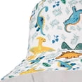thumbnail image 6 of zaveiop Baby Boys Girls Bucket Hat Wide Brim Sun Protection Adjustable Summer Outdoor Beach Sun Hat (Light Blue, 1-2 Years), 6 of 6