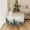 Colored, variant on Christmas Snowflakes Pine Forest Reindeers Winter Xmas Tablecloth Cloth Round Washable Table Covers for Indoor Outdoor Dining Table Home Party Decorations 60x60 Inch