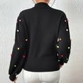 thumbnail image 4 of DailyTrove Women's Polka Dot Christmas Sweaters for Womens Long Sleeve Crewneck Loose, Casual Brunch Plus Size Friendly, 4 of 6