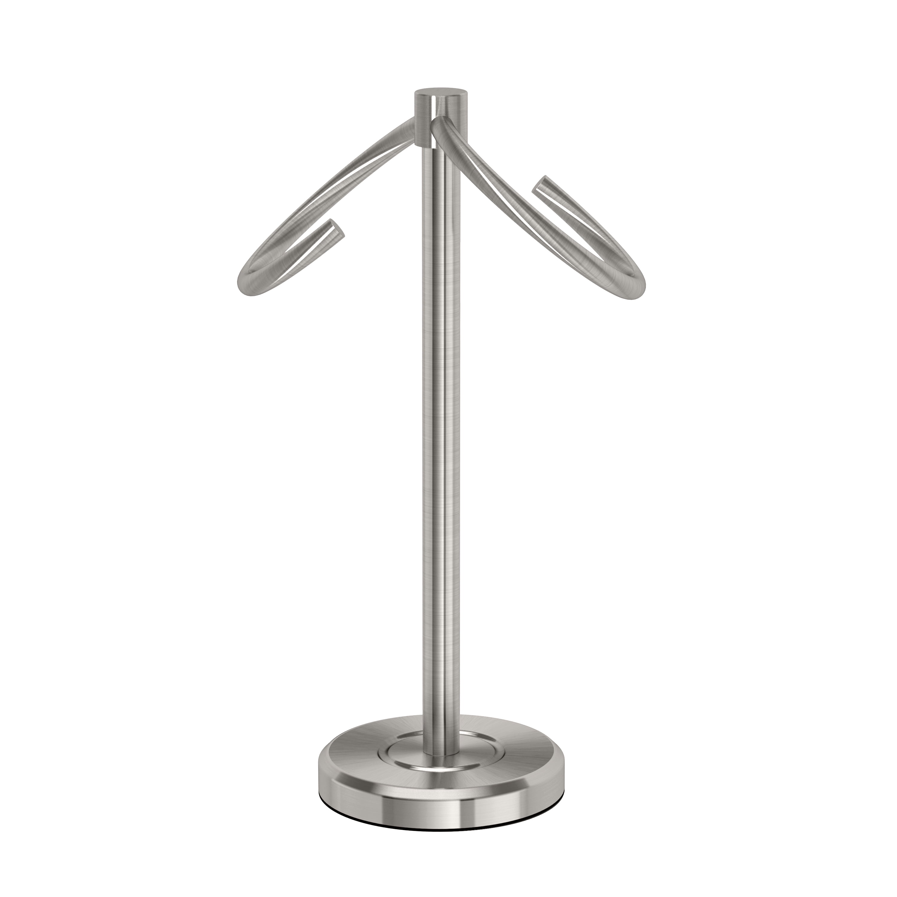 Latitude II Modern Countertop 12"H SStyle Hand Towel Holder, Satin