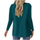 thumbnail image 4 of Tops bohemios para mujer,Abrigo informal con botones lisos para mujer, chaqueta de poliéster de manga larga, blusa suave y cómoda para uso doméstico y diario, sopatenor, 4 of 8