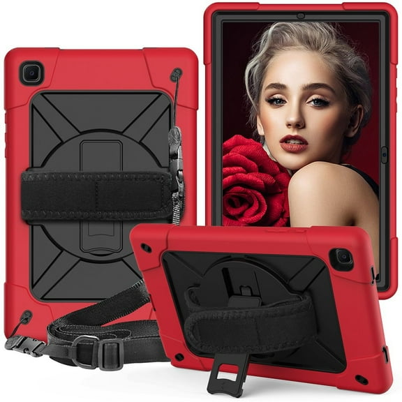 For Samsung Galaxy Tab A7 10.4 (2020) T500 Contrast Color Silicone   PC Combination Case with