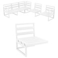 thumbnail image 4 of Siesta ISP136-WHI-CNA Rallonge Mykonos avec Coussin Sunbrella Naturel - Blanc, 4 of 4