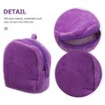 thumbnail image 2 of SOPOTUTU Purple Plush Coin Purse Keychain Pouch for Storage Adorable Accessory for Women's and Girls 4.5 x 4.5 Inches, 2 of 8