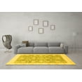 thumbnail image 3 of Ahgly Company Machine Washable Indoor Rectangle Oriental Yellow Traditional Area Rugs, 7' x 10', 3 of 4