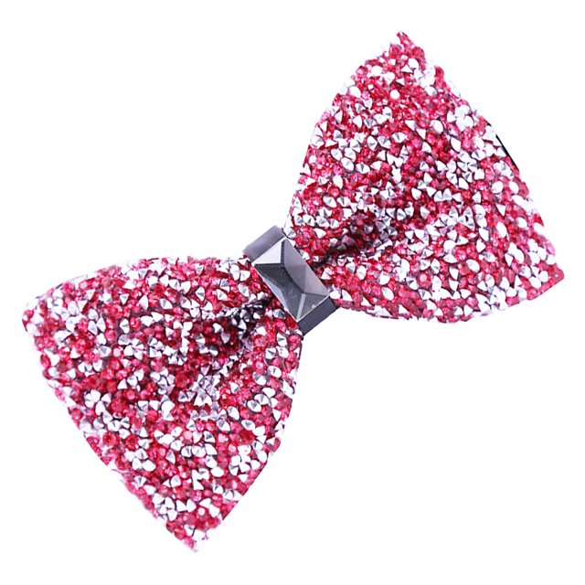 Qarigey Lazos de diamantes de imitación, lazos de cristal, corbata ornamental ostentosa, accesorio de ropa ajustable a la moda para banquetes y Accesorios de disfraces nueve Qarigey AP009820-09B