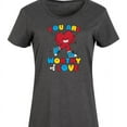 thumbnail image 3 of Instant Message - Inspiration - You Are Worthy Of Love - Women's Any Way Dress, 3 of 6