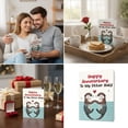 thumbnail image 2 of Artistic Marriage Anniversary Card Thick Paper Happy Anniversary Card For Couple, 2 of 8
