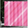 thumbnail image 3 of Ambesonne Pink Shower Curtain, Simple Modern Stripes Pattern, 69"Wx70"L, Dark Coral Hot Pink, 3 of 4