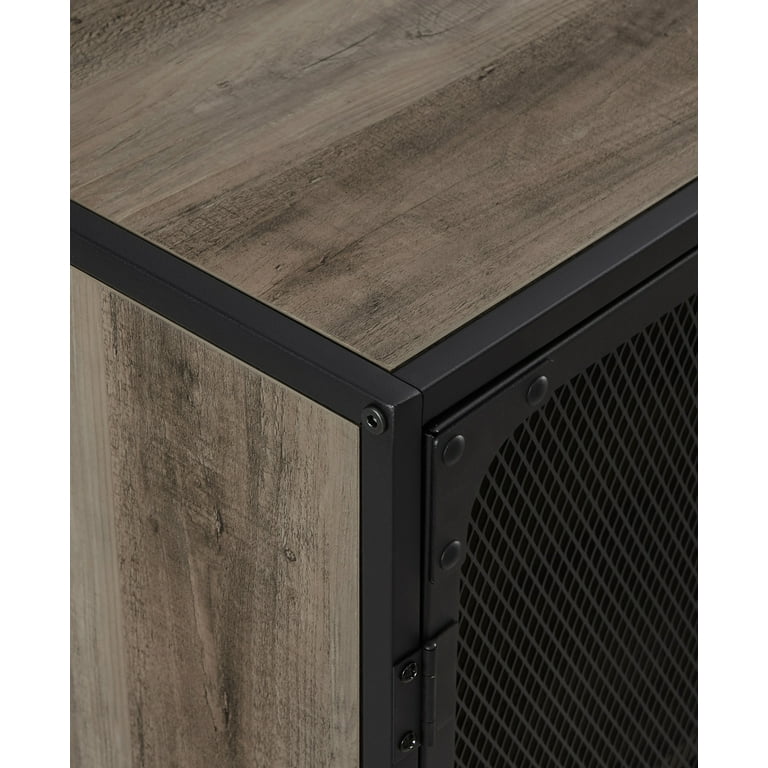 Free Shipping! Manor Park Industrial Grey Wash Wood Metal