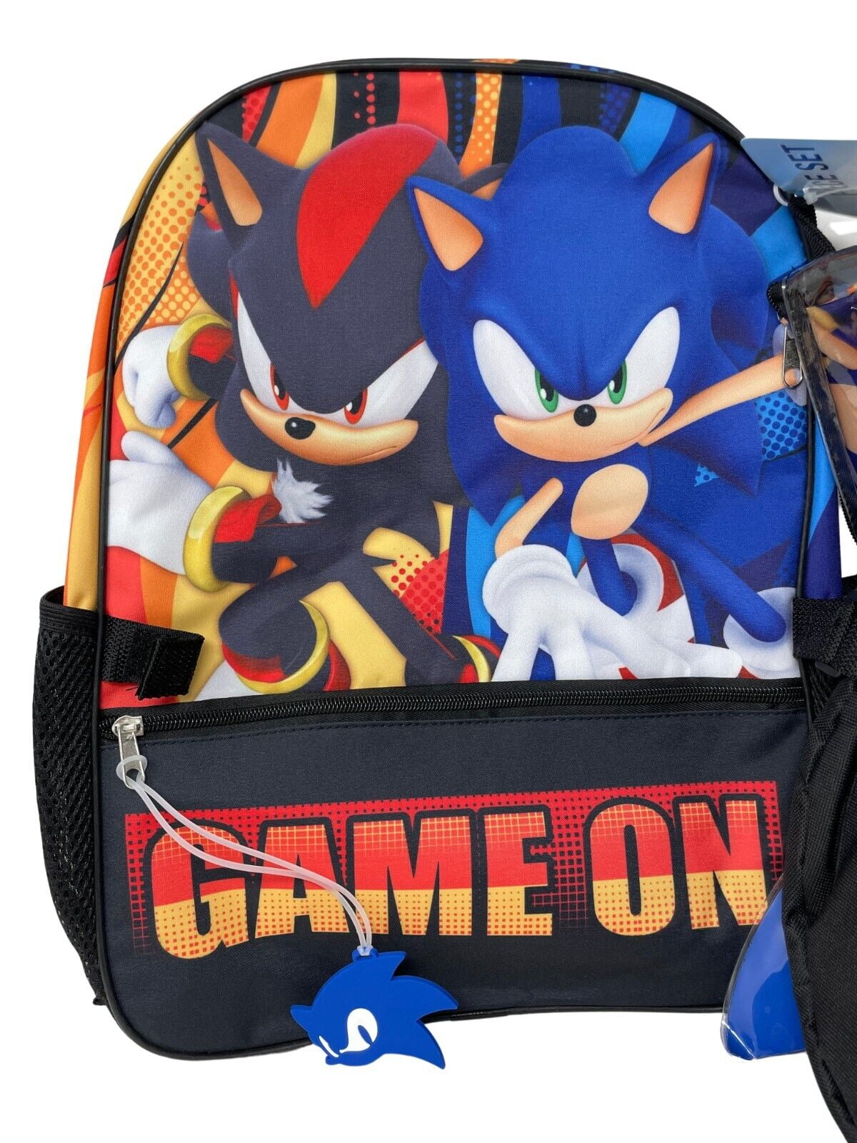 Personalized 16 Inches Sonic the Hedgehog Large Backpack Plus Matching Lunch  Bag Set 