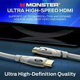 thumbnail image 5 of Monster HDMI Cable 4k Ultra HD with Ethernet - Corrosion-Resistant 24k Rose Gold Contacts and V-Grip Connection - HDMI Cable for PS3 and Computer Monitor - 4 FT, 5 of 9