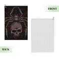 thumbnail image 2 of Easygdp Spider with Skull Golf Towel 24x16in for Men and Women with Carabiner Clip for Easy Attachment, 2 of 8
