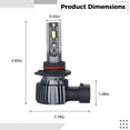 thumbnail image 4 of 9006(HB4) LED Headlight Bulbs H11/H9/H8 Conversion Kit, 12000LM Super Bright Car Light Replacement, Plug and Play Design, Cool White 6500K, IP68 Waterproof Rating, 4 of 5