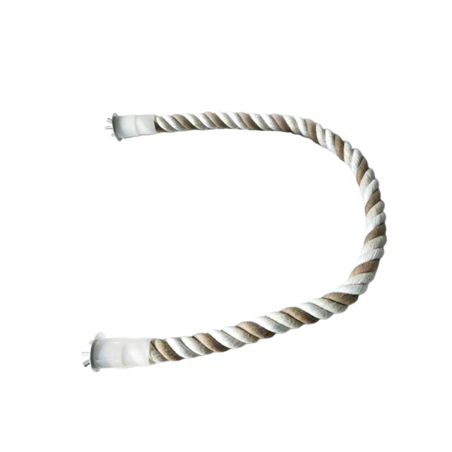 Perchas de cuerda para loros, soporte colgante, cuerda elástica, accesorios para jaulas de periquitos 60 centímetros