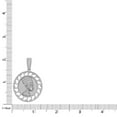 thumbnail image 4 of 28 + Grams Real Silver Egyptian Queen Nefertiti Pharaoh Greek Charm Pendent 2'', 4 of 6