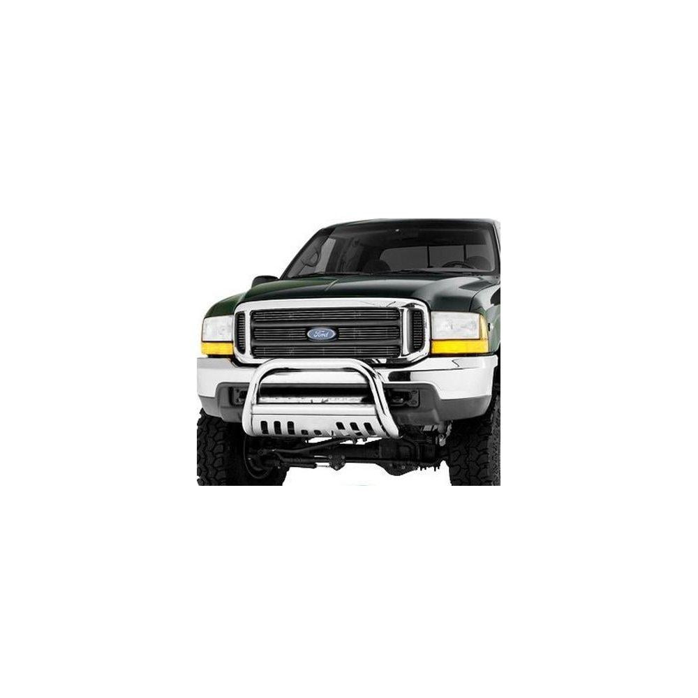chrome stainless steel bull bar brush bumper guard heavy duty ford f250
