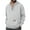 B Gray, variant on Men's Hooded Sweatshirts Casual Drawstring V Neck Long Sleeve Pullover Tops Fall Thickened Warm Hoodies Solid Pocket Sweatshirts Coffee XXL