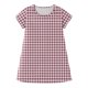 thumbnail image 5 of Girls 2025 Summer Dresses Classic Checkered A-Line Dress Soft Short Sleeve Perfect for Casual and Special Occasions ,Sie:140, 5 of 7