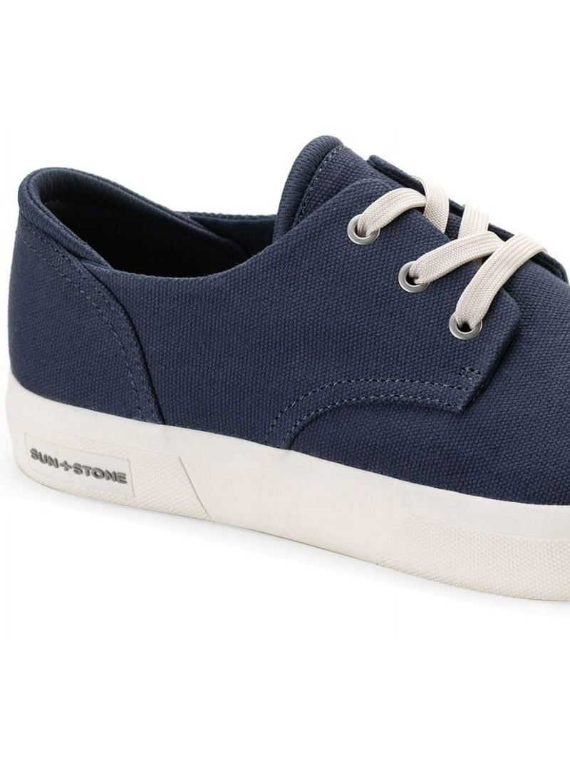SUN STONE Mens Navy Cushioned Kiva Round Toe Lace-Up Sneakers Shoes 10 M SUN STONE Mens Navy Cushioned Kiva Round Toe Lace-Up  main image 2