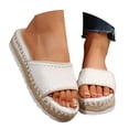thumbnail image 3 of Women's Platform Espadrille Fisherman Sandals Casual Beach Shoes With Ankle Strap And Open Toe Design, 3 of 9
