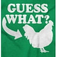 thumbnail image 2 of Guess What Chicken Funny Sarcastic Plus Size Crewneck Graphic Tee Shirt Brisco Brands 4X, 2 of 5