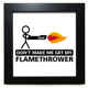 thumbnail image 1 of Instrumento de fuego Mesa de pared con marco cuadrado negro, 1 of 4
