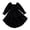 Black-JeBYS, variant on OJSFQUFP Girls' Spring Summer and Fall Dress: Square Neck Flared Sleeves Ruffled Hem Dress
