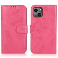 thumbnail image 2 of SaniMore for iPhone 14 6.1" 2022 Case, Flip Folio PU Leather Wallet Cover with Detachable Shell Wrist Strap Kickstand Card Slots Business Shockproof Case Magnetic Clasp for iPhone 14 6.1" 2022, Rose, 2 of 14