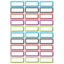 Ashley, ASH10077, Dry Erase Chevron Nameplate Magnets, 1 Pack, Multicolor