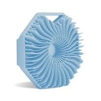 Sud Scrub® Antimicrobial Silicone Body Scrubber, Exfoliating, Eco Friendly Bath Brush, 1 Pack, Blue