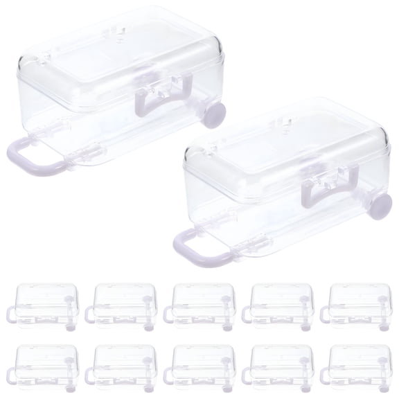 CCOCC 6pcs Candy Boxes Mini Suitcase Favor Boxes Party Favor Boxes for Wedding Shower Theme Party
