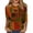 Cyan, variant on Womens 3/4 Sleeve Round Neck T-Shirt Vintage Patchwork Fall Maple Leaf Print Casual Loose Autumn Blouse Tops Red 3XL