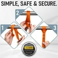 thumbnail image 5 of AUGO Heavy Duty Soft Loops –Pack of 6-1.5” x 17” Tie Down Anchor Straps for Use w/Ratchet Strap Hooks – 3000Lb Load Capacity & 10,000Lb Break Strength – Great for Motorcycle, Bike, Roof Rack, Etc., 5 of 7