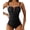 Black white, variant on Swimsuit Women One Piece Swimsuit Tummy Control Ruched Slimming U-Wire Cutout Swim Suits Swimwear