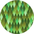 thumbnail image 1 of Ahgly Company Indoor Round Patterned Nebula Green Area Rugs, 6' Round, 1 of 6